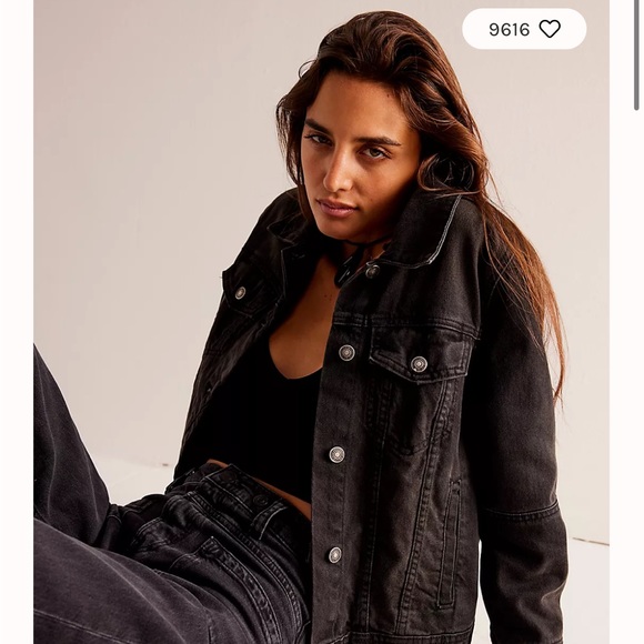 Free People Rumours Denim Jacket - Size Small Grey - Picture 3 of 3